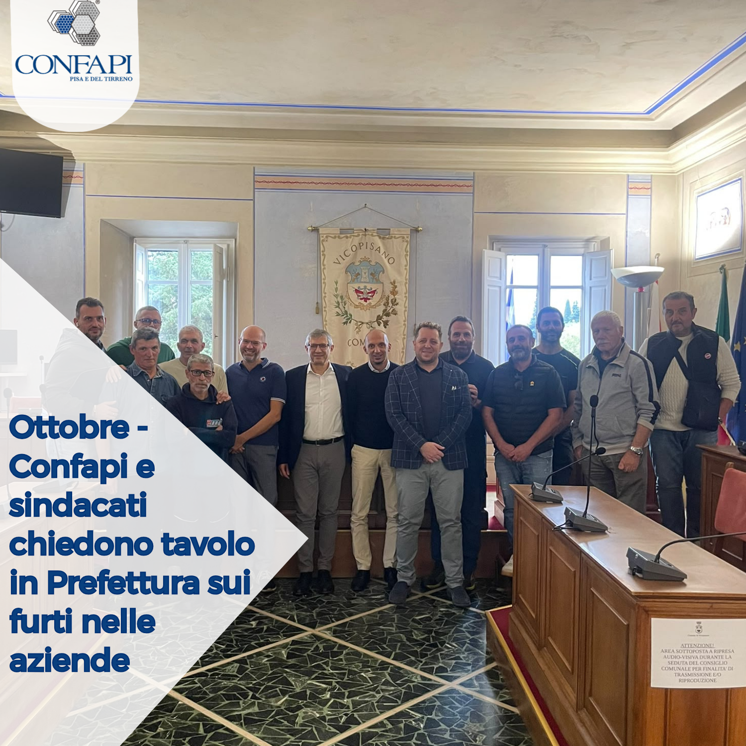 Ottobre 2026 | Furti nelle zone industriali: Confapi e sindacati chiedono un tavolo in Prefettura