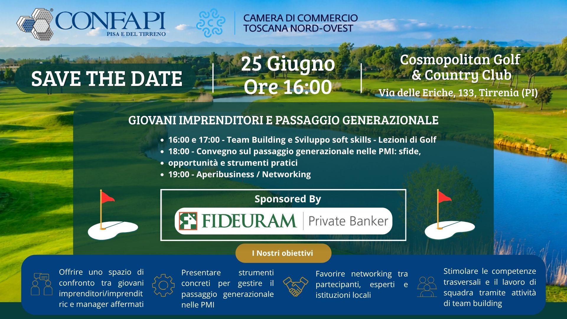Giovani imprenditori e passaggio generazionale: a Tirrenia un evento tra formazione, networking e confronto