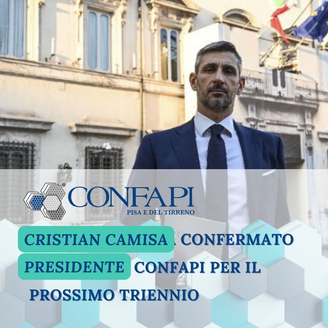 Confapi - Cristian Camisa confermato Presidente Confapi Pisa e del Tirreno