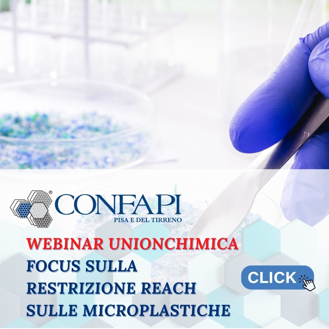 Webinar Unionchimica Confapi: focus sulla restrizione REACH sulle microplastiche