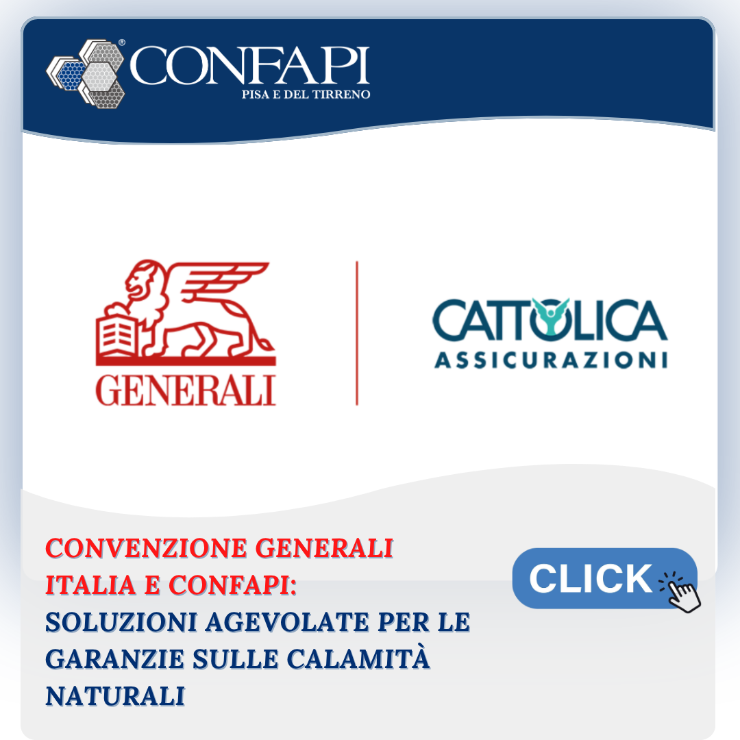 Convenzione Generali Italia e Confapi: soluzioni agevolate per le garanzie sulle calamità naturali