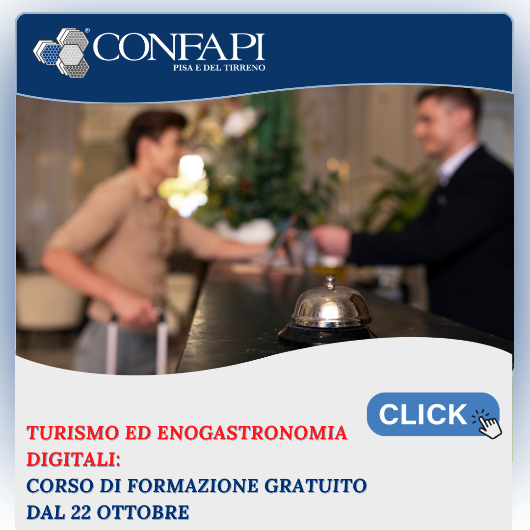 Eccellenze in digitale per il turismo: percorso formativo per gli operatori della ricettività e dell'enogastronomia