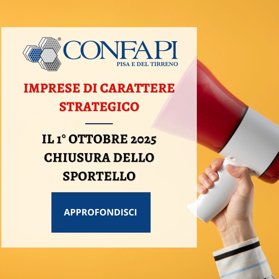 Imprese di carattere strategico Confapi Pisa e del Tirreno