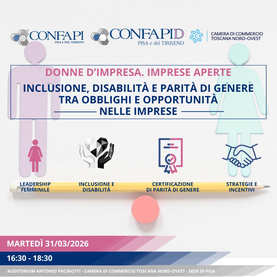 Donne d’Impresa. Imprese Aperte: incontro su inclusione, disabilità e parità di genere