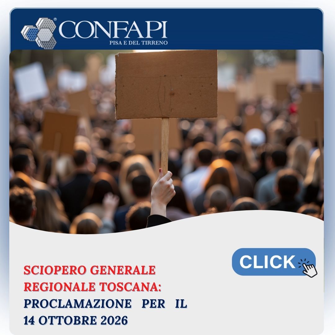 CGIL Toscana: proclamato lo sciopero generale regionale per il 14 ottobre 2026
