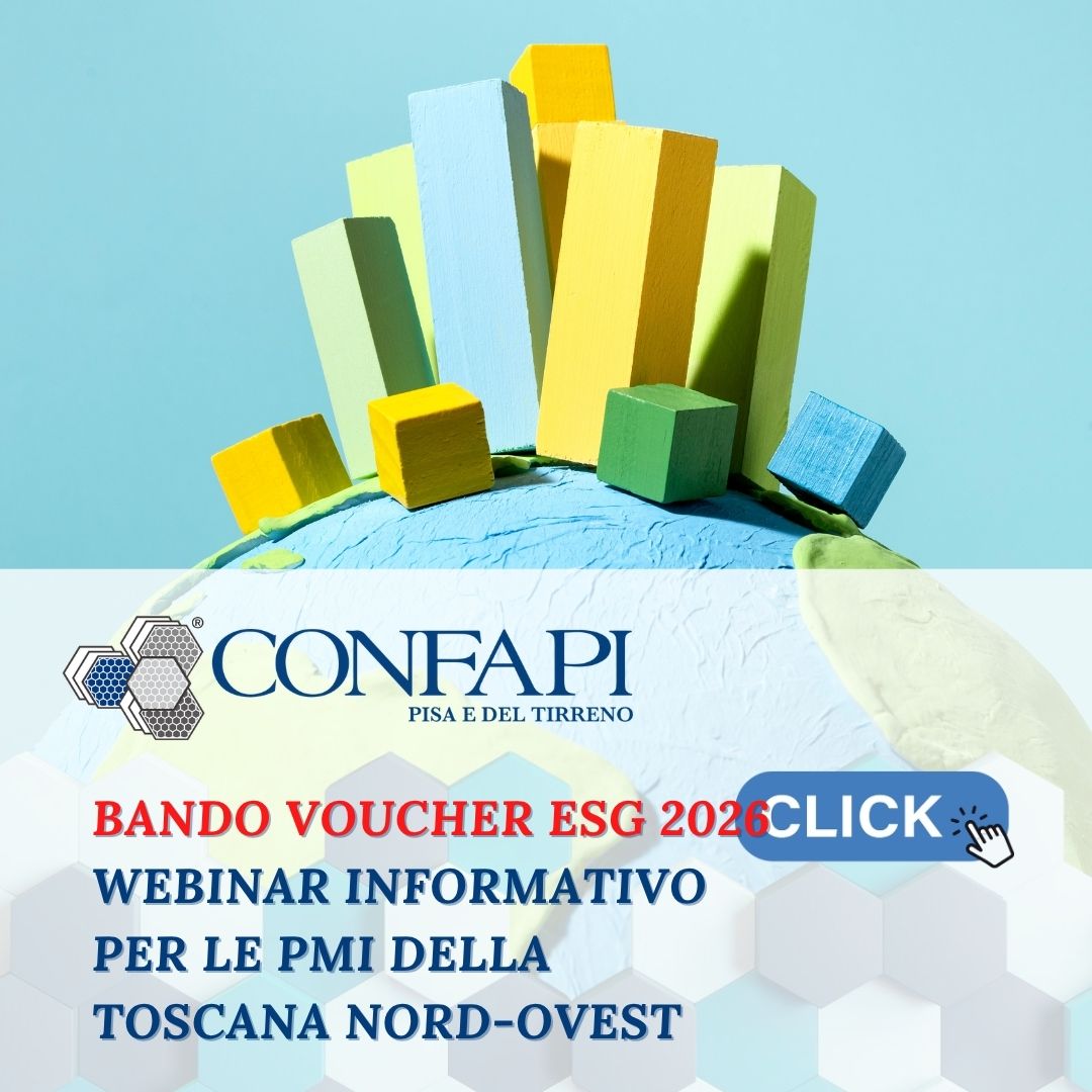 Bando Voucher ESG 2026: webinar informativo per le PMI della Toscana Nord-Ovest