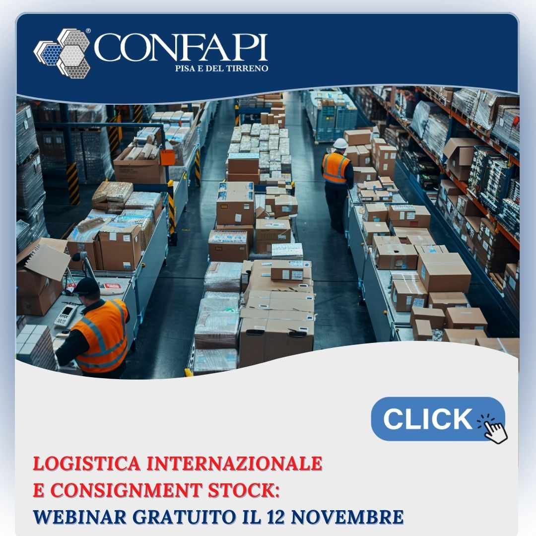 Logistica internazionale e Consignment Stock: webinar gratuito CCIAA TNO il 12 novembre 2026