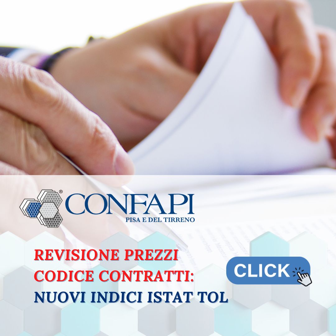 Revisione prezzi negli appalti pubblici: operativi i nuovi indici ISTAT TOL