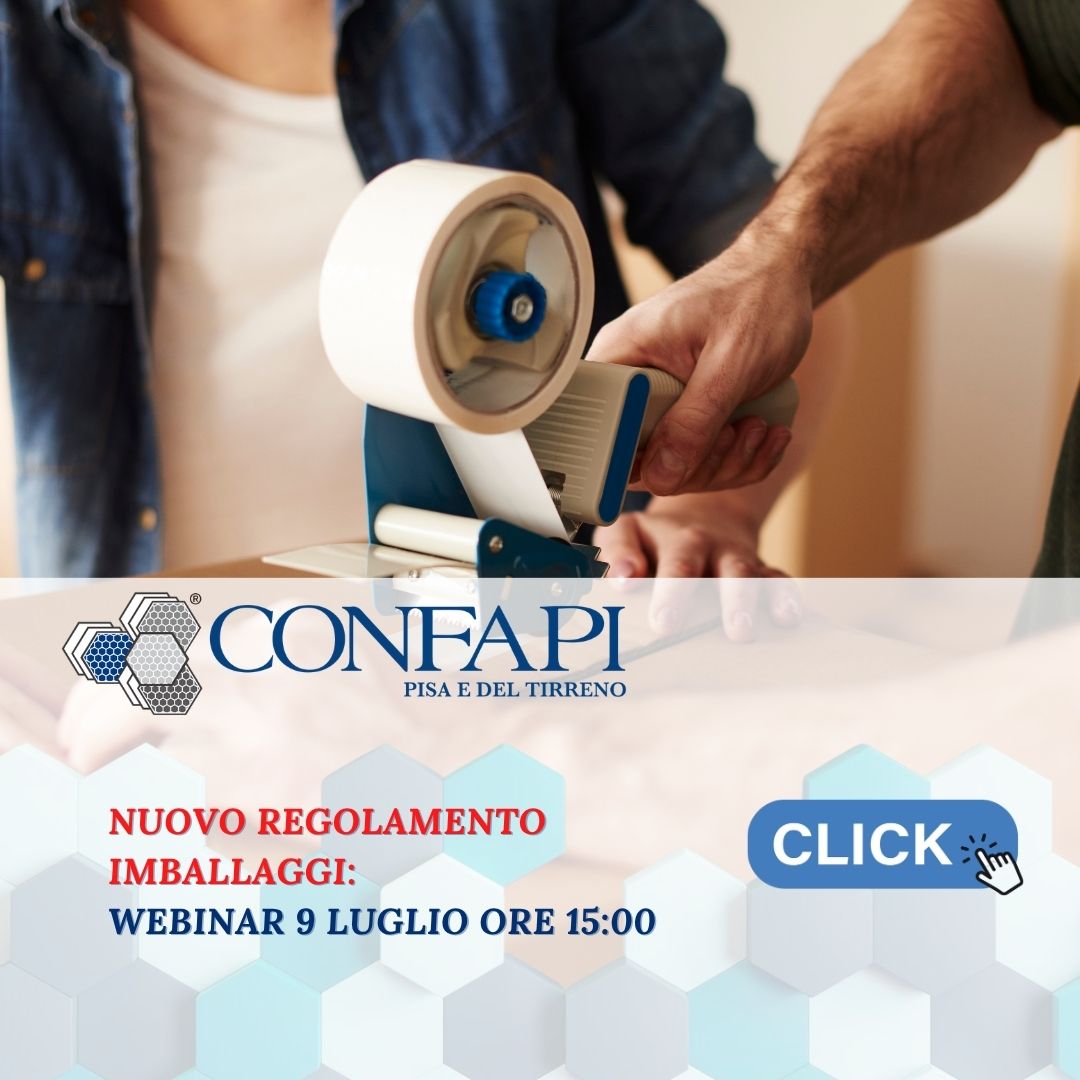 Nuovo Regolamento Imballaggi: webinar 9 luglio ore 15:00