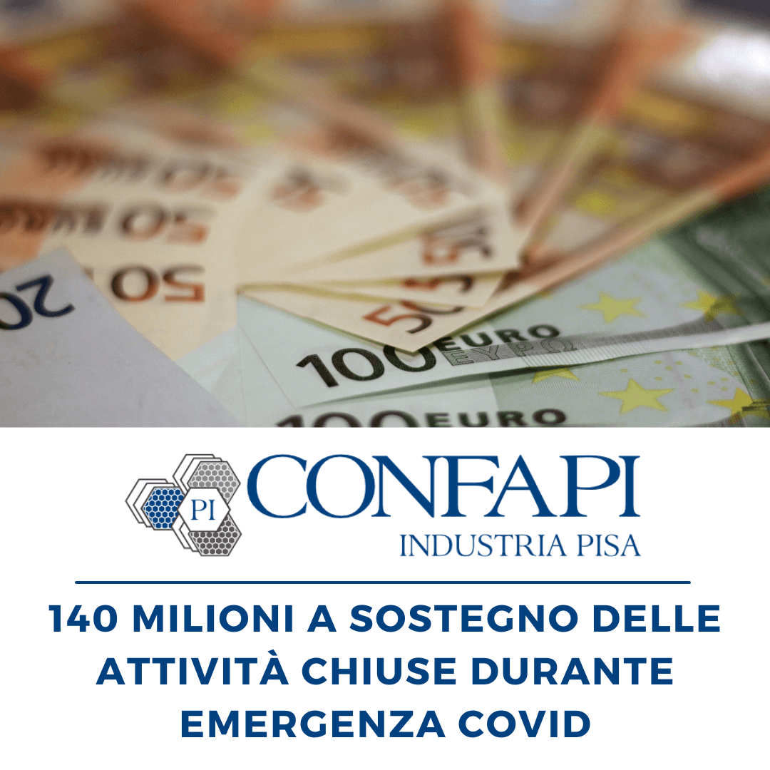 Sostegno delle attività chiuse durante emergenza Covid Confapi Pisa e del Tirreno