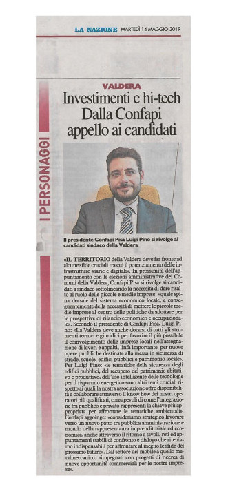 RASSEGNA CONFAPI PISA SU ELEZIONI 2019 e