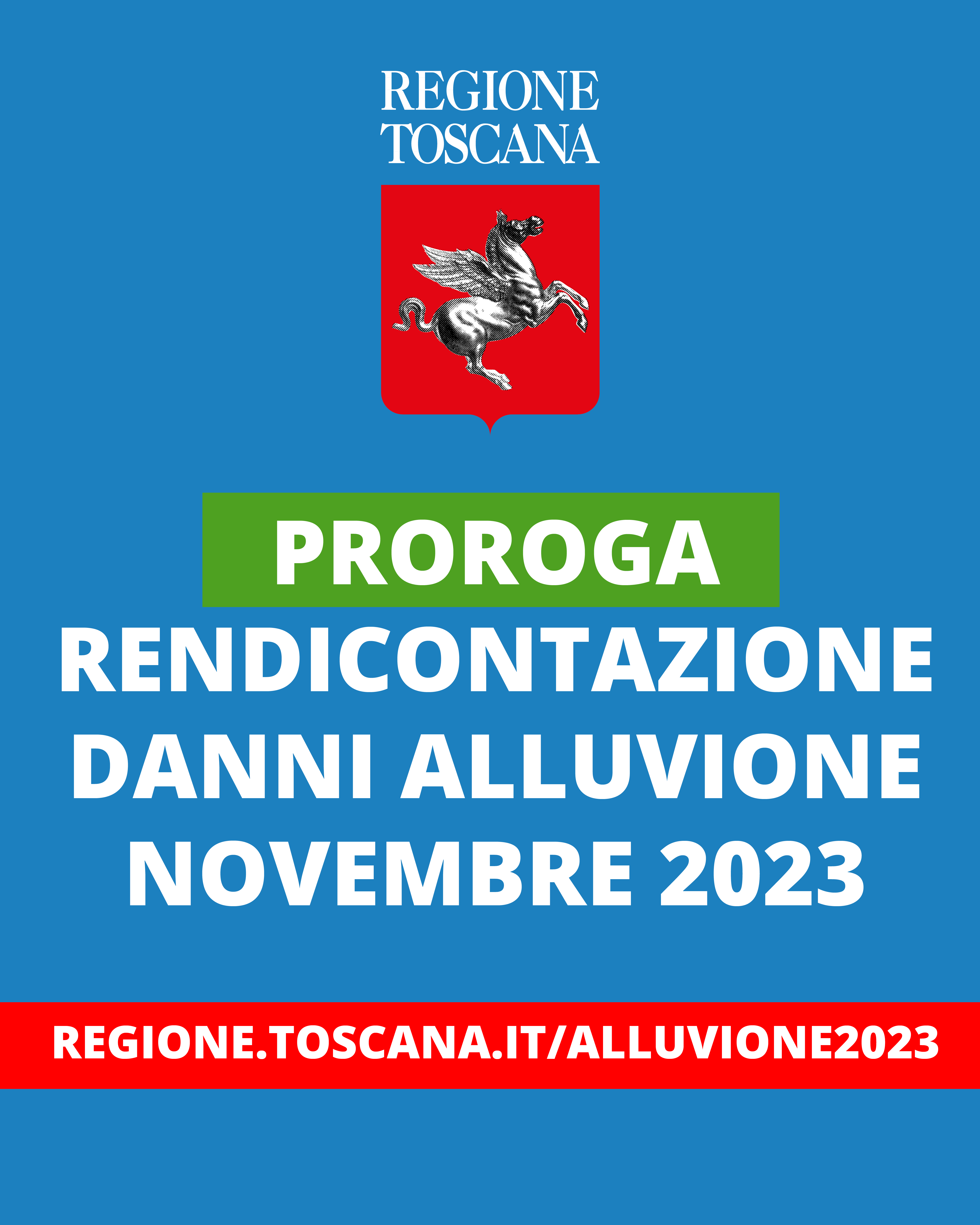 Banner Proroga Rendicontazione