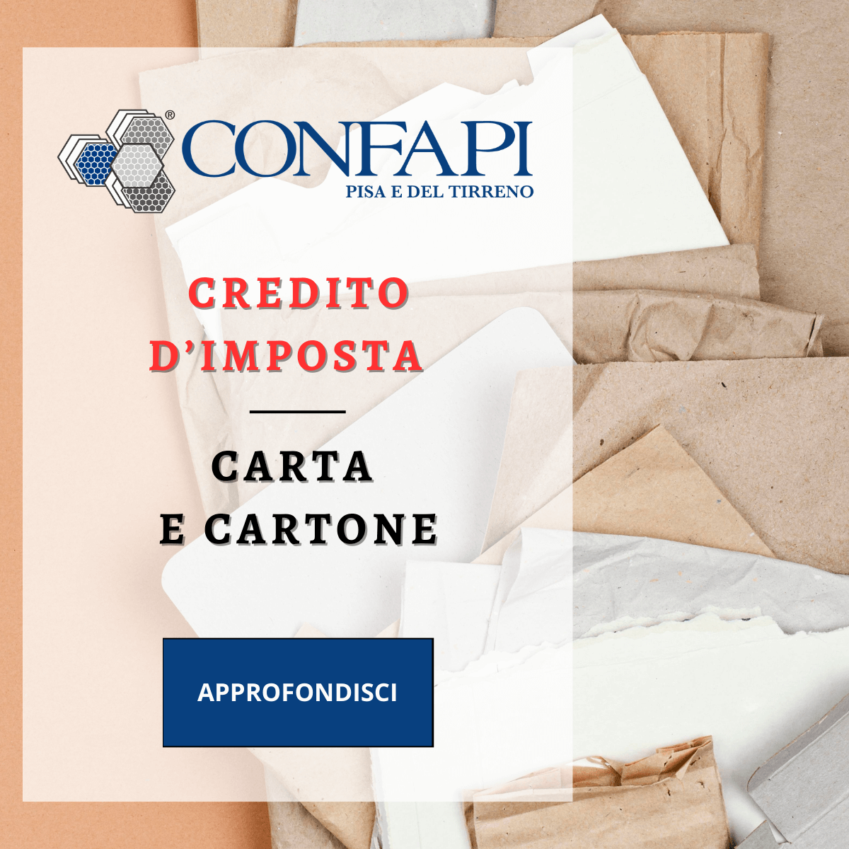 CREDITO D’IMPOSTA PER L’ACQUISTO DI CARTA Confapi Pisa e del Tirreno
