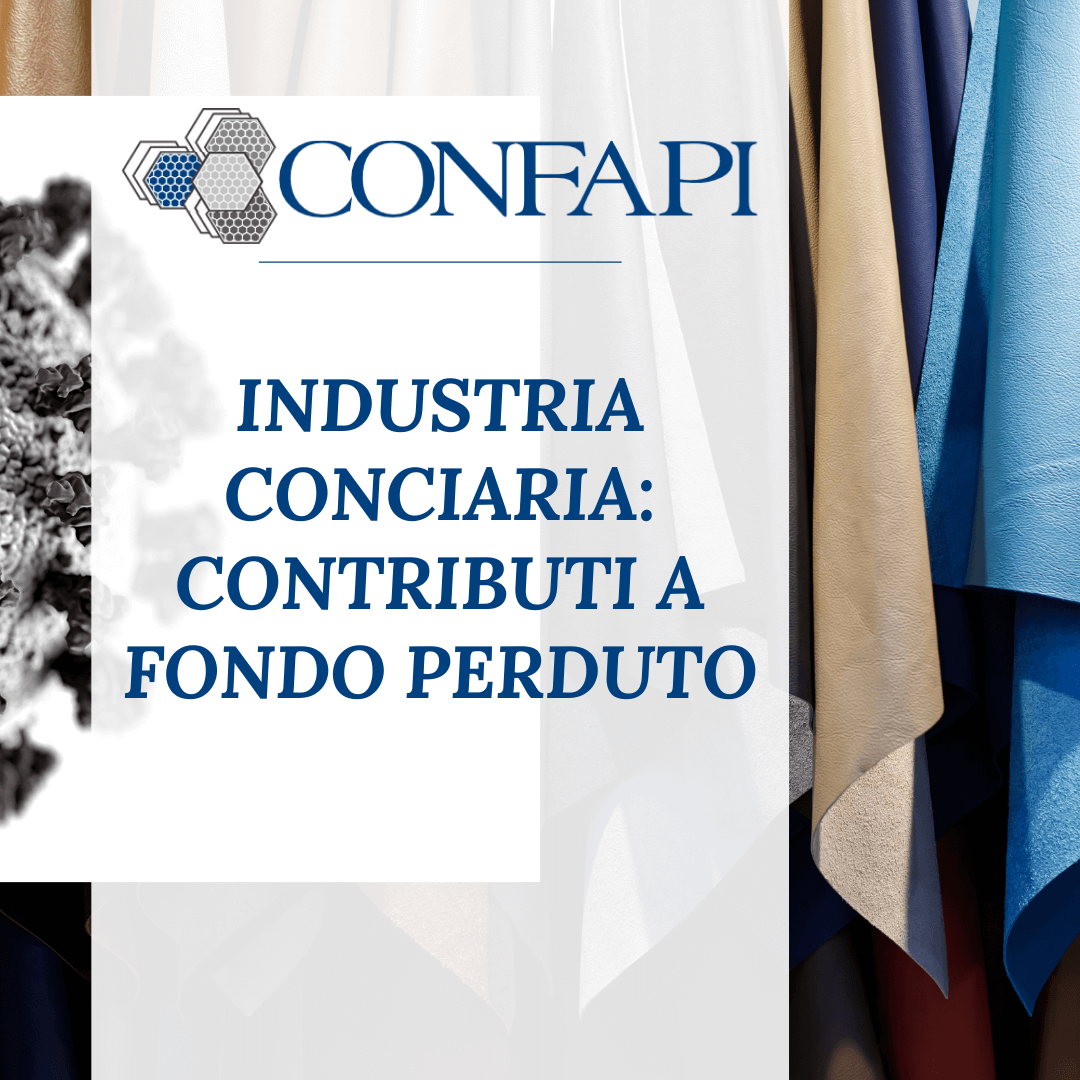 CONTRIBUTI A FONDO PERDUTO - CONCERIE Confapi Pisa e del Tirreno