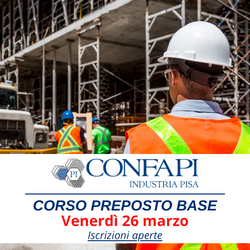 corso preposto per la sicurezza Confapi Pisa e del Tirreno