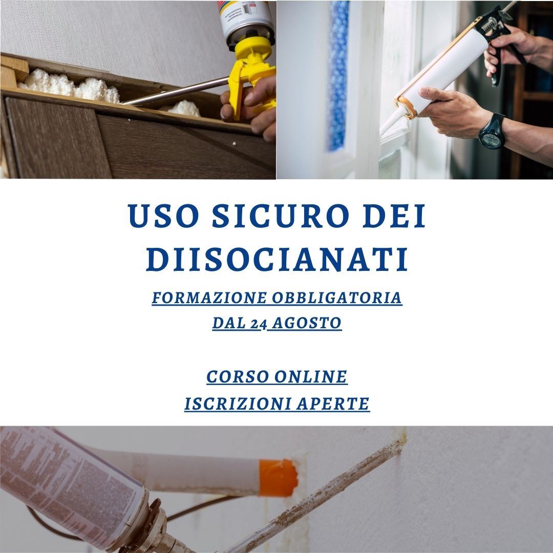 Formazione diisocianati: l'obbligo in vigore dal 24 agosto Confapi Pisa e del Tirreno