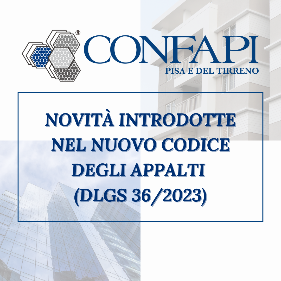 CHIARIMENTI CODICE APPALTI Confapi Pisa e del Tirreno