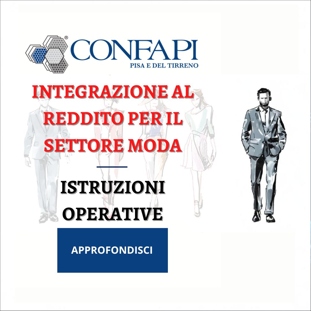 Integrazione al Reddito per il Settore Moda Confapi Pisa e del Tirreno