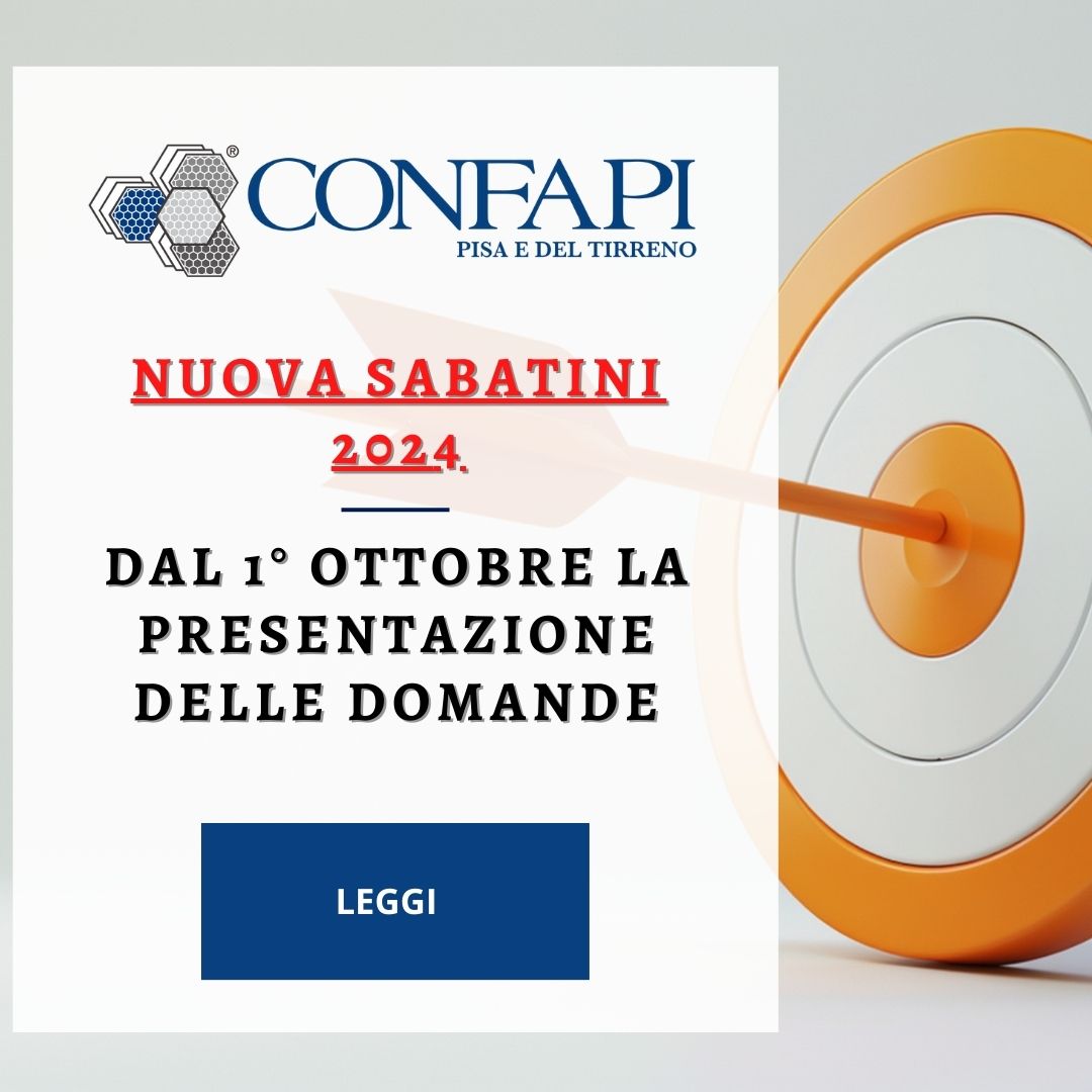 NUOVA SABATINI 2024 Confapi Pisa e del Tirreno