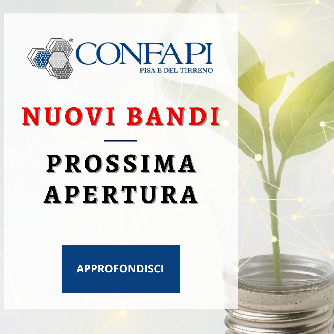 BANDI - APERTURA Confapi Pisa e del Tirreno