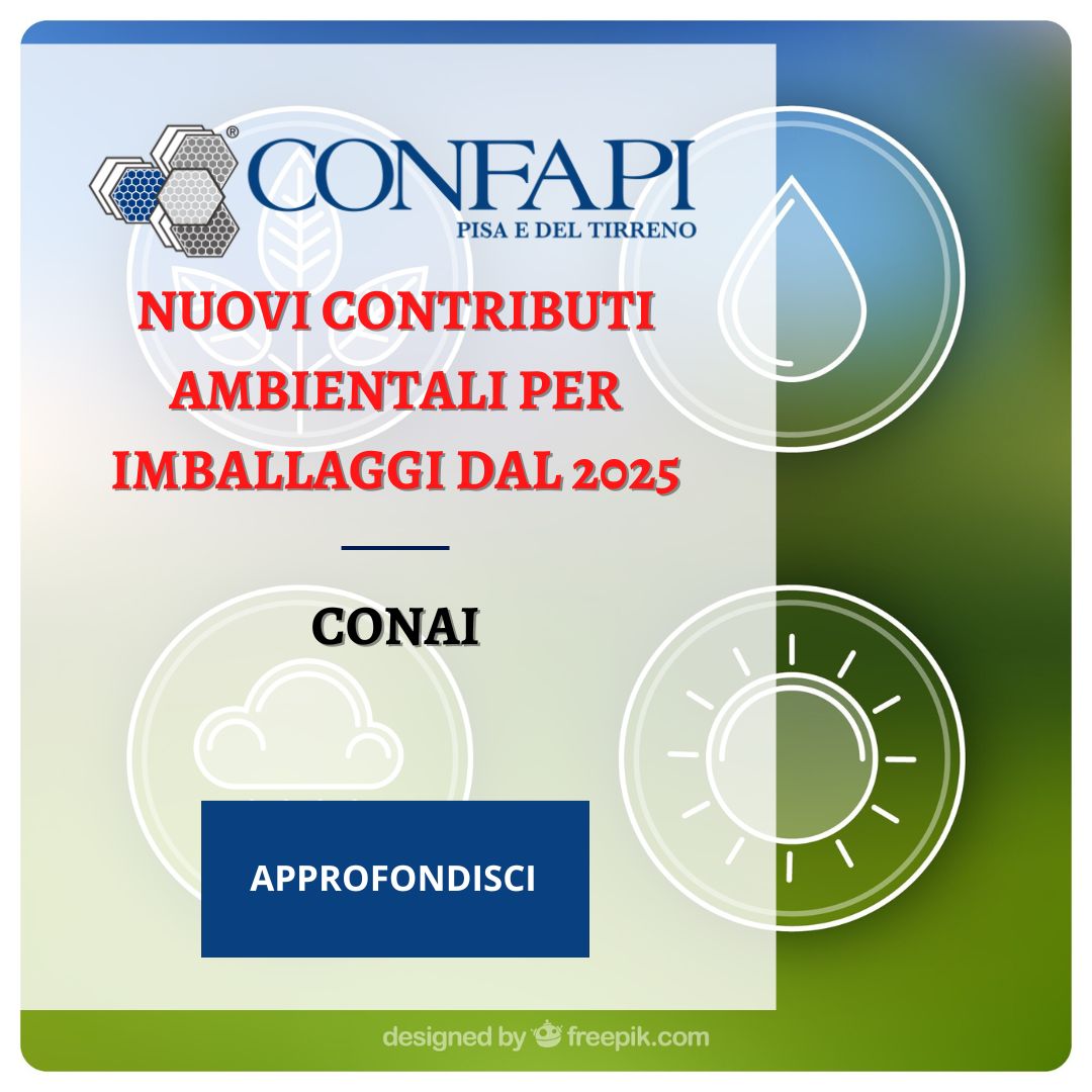 CONAI: Nuovi Contributi Ambientali per Imballaggi dal 2025 Confapi Pisa e del Tirreno