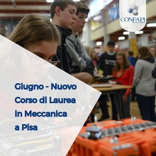 Nuovo Corso di Laurea in Meccanica a Pisa Confapi Pisa e del Tirreno