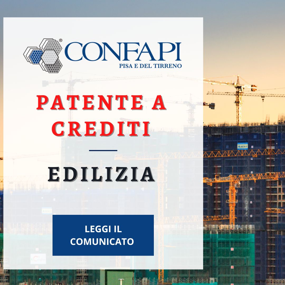PATENTE A CREDITI - EDILIZIA Confapi Pisa e del Tirreno