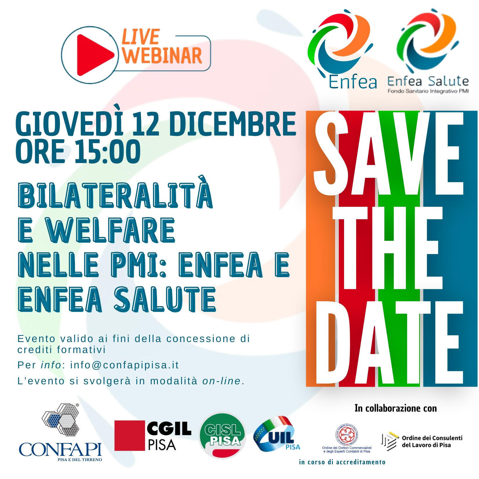 Bilateralità e Welfare nelle PMI: Enfea e Enfea Salute Confapi Pisa e del Tirreno