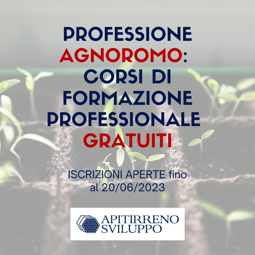 PROFESSIONE AGNOROMO:  CORSI di FORMAZIONE PROFESSIONALE GRATUITI  Confapi Pisa e del Tirreno