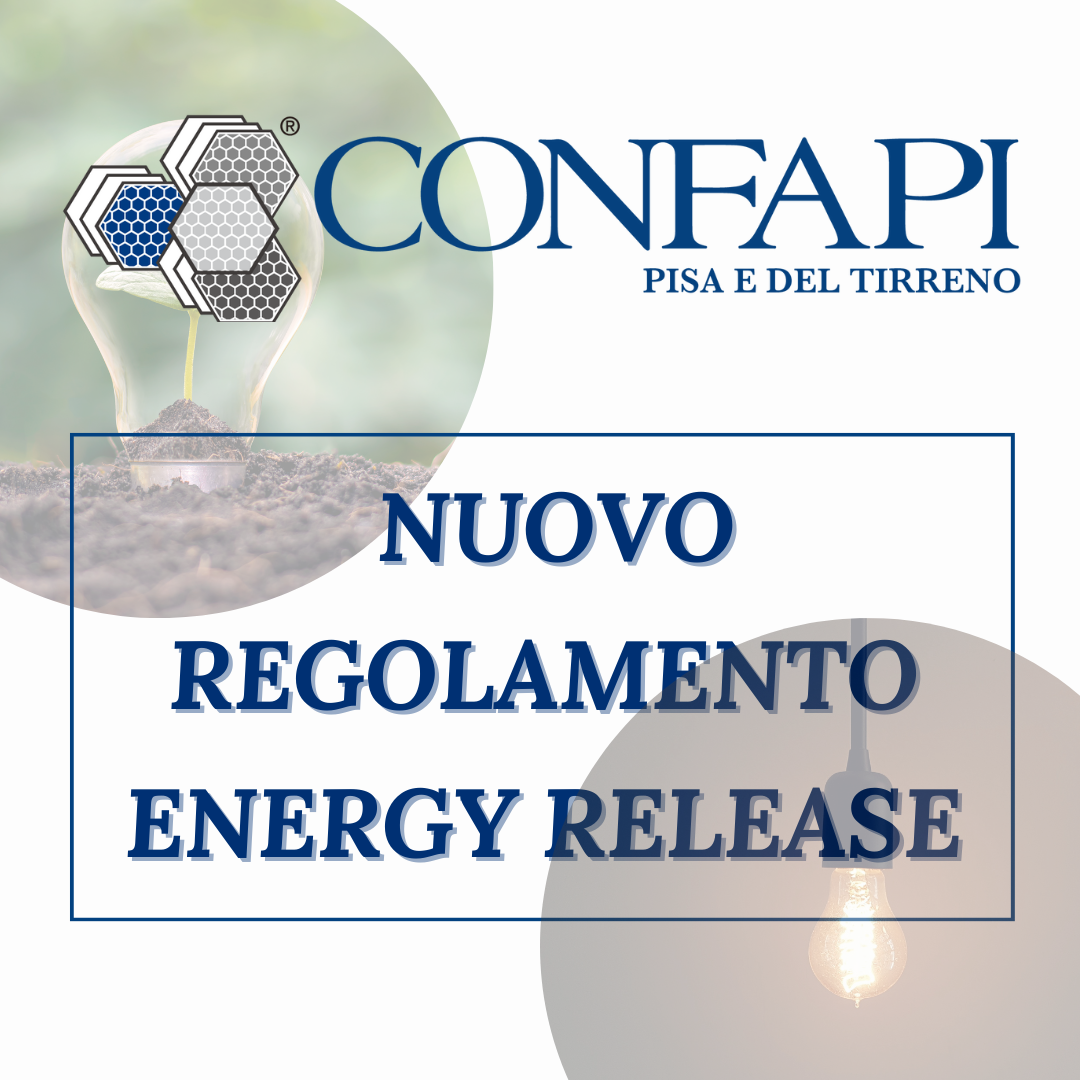 NUOVO REGOLAMENTO - ENERGY RELEASE Confapi Pisa e del Tirreno