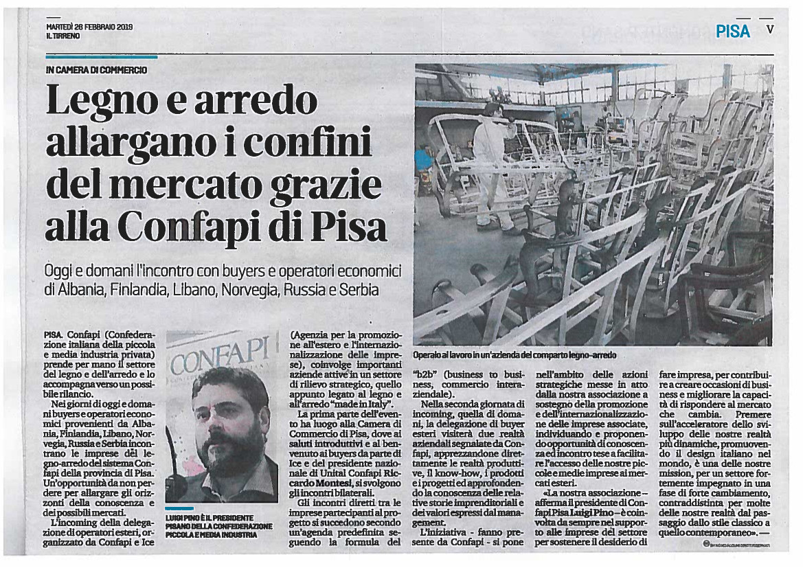 IL TIRRENO 26 02 2019