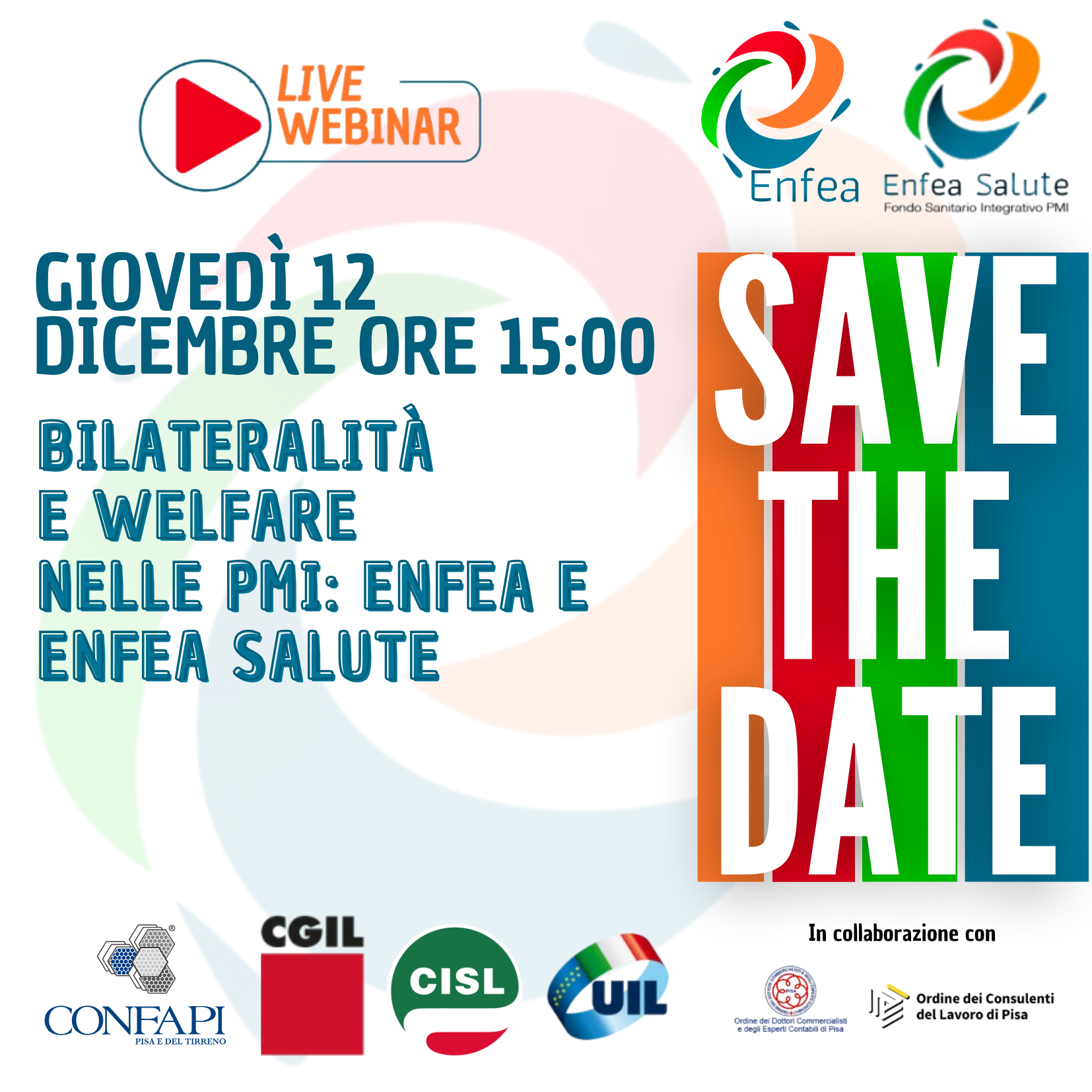 SAVE THE DATE: Evento ENFEA Confapi Pisa e del Tirreno